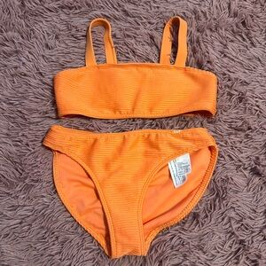 Orange Abercrombie Kids 2 piece bathing suit